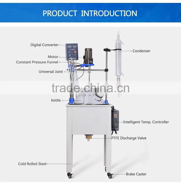 50L Laboratory Glass Reactor