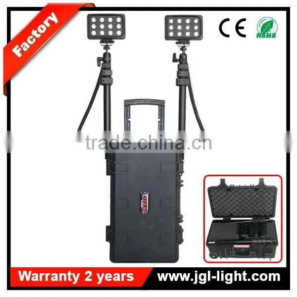 china factory direct sale led work light 72w portable lighting tower for police , fire fighting