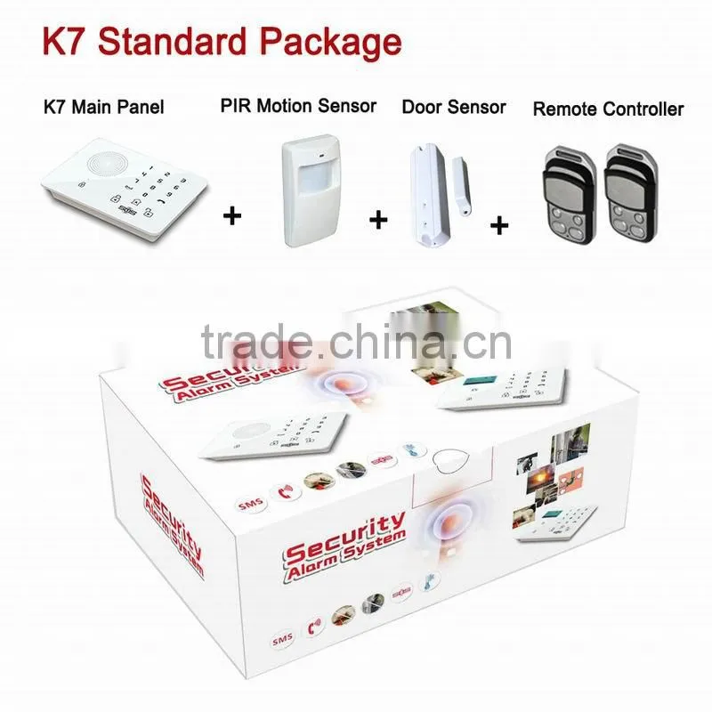 Wonderful Internal Microphone home security fence alarm with best gsm home alarm system K7