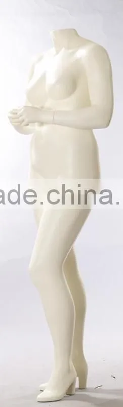 2016 white headless female mannequin fat mannequin for sale