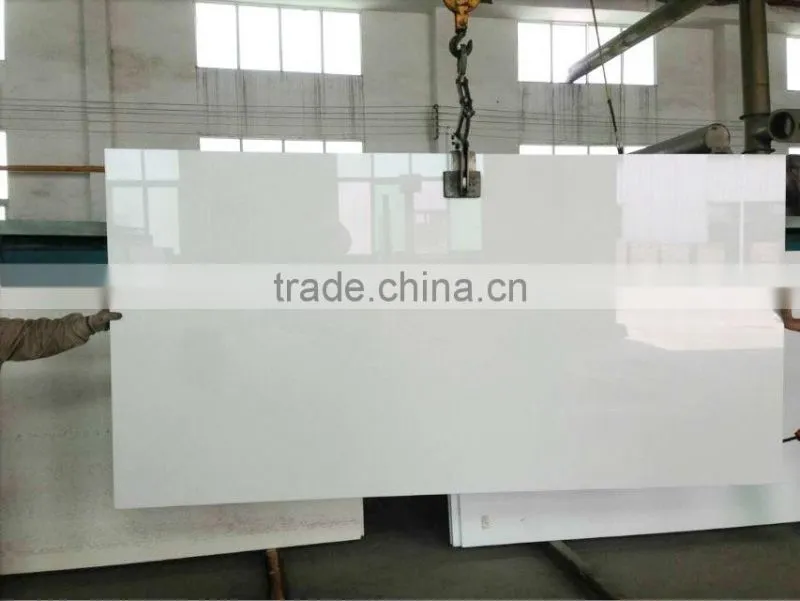Best price white nano crystallized glass slabs