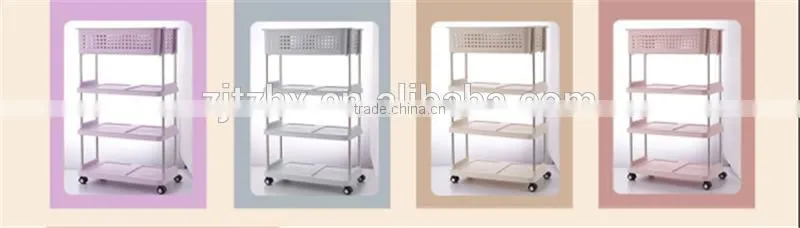 3 Tier Durable Impact and Rust-Resistant Plastic Shelves