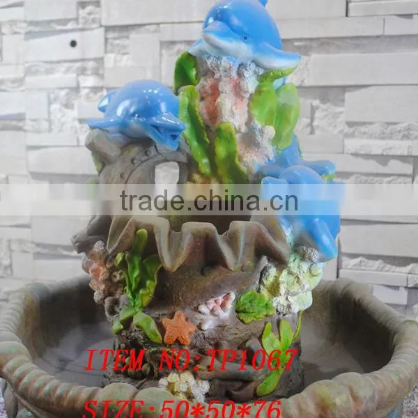 European Style Angle Air Humidifier Resin Water Fountain, Table Top Water Feature