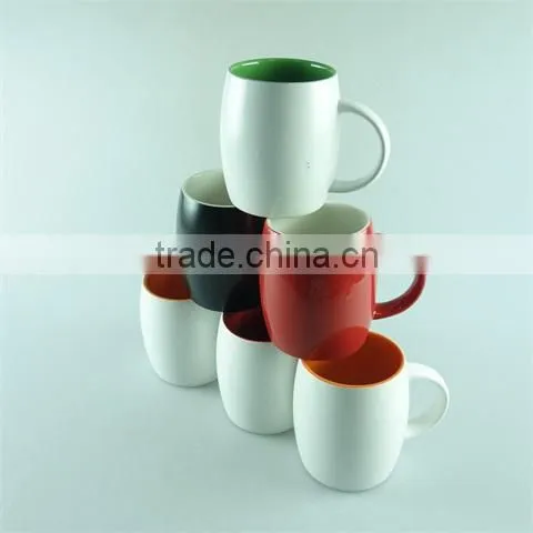 300ml Lovely ceramic coffee mug,milk mug with cap for promotion