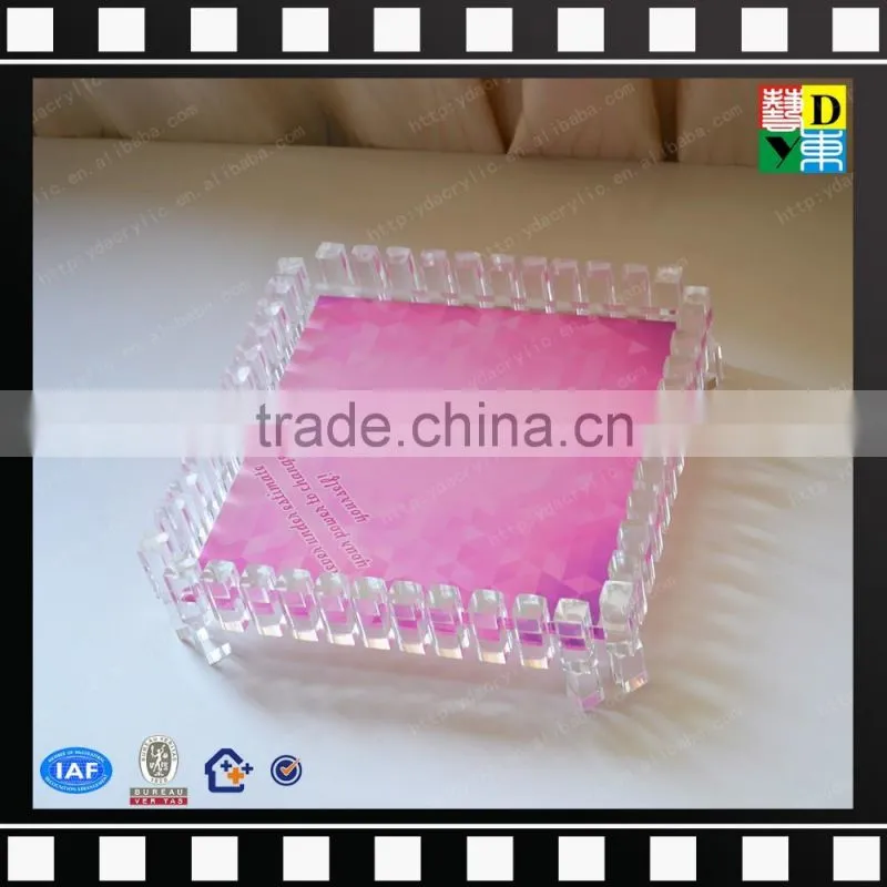 Square restaurant dinner plates&acrylic fruit svring tray from shenzhen yidong