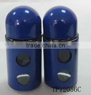 2016 hot selling bullet style mini colored sleeves cylinder glass spice jars