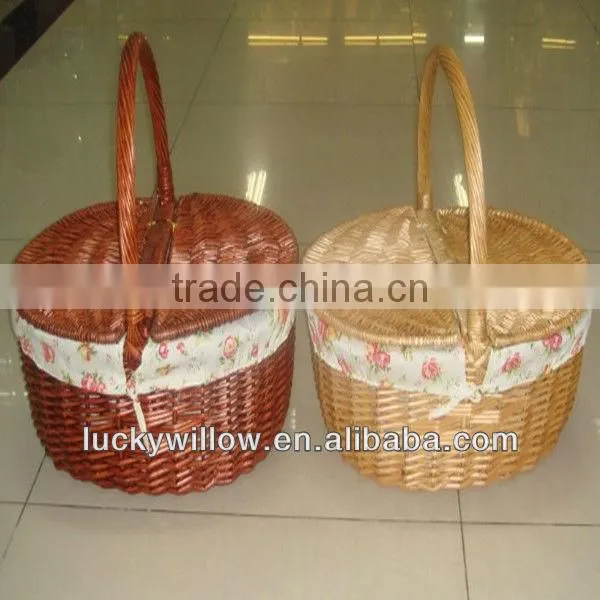 cheap discount woven willow storage basket