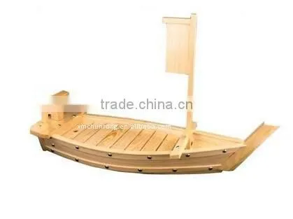 Natural disposable bamboo sushi boats With SGS