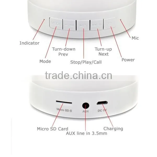 High Quality Music Mini Portable bluetooth speaker with LED Lamp
