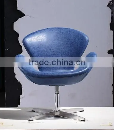 YY209 voage egg commercial Swivel vintage retro cheap price PU leather arm salon chair restaurant coffee shop pub office chair