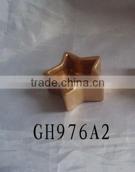 Hot sale mini star shape terracotta candle holder