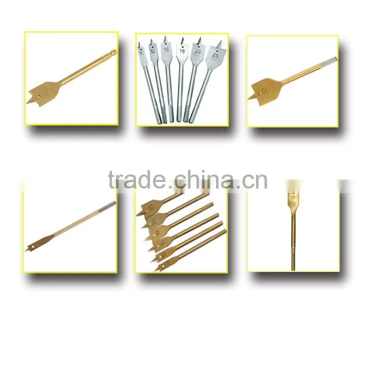 High Quality 6 Pcs Wood Flat Spade Drill Bit Set for Woodworking