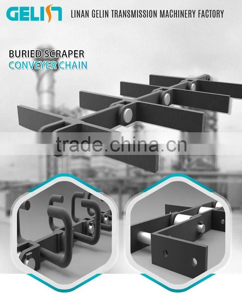 DT type Large buried scraper drop forging conveyor chain