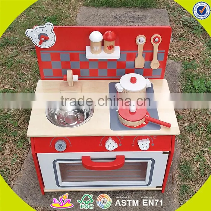wholesale kids wooden toy kitchen role play baby wooden toy kitchen most popular children's wooden toy kitchen W10C154