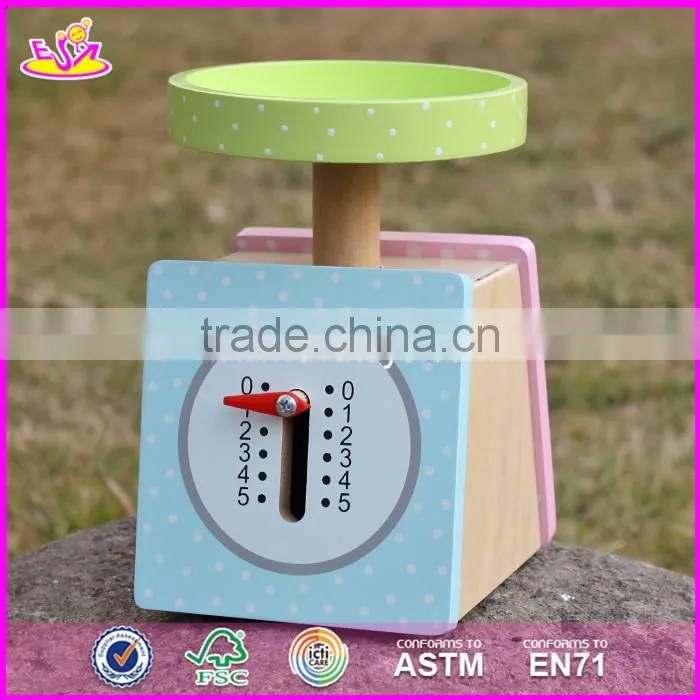 2017 New products children pretend play wooden scale toy W10D150