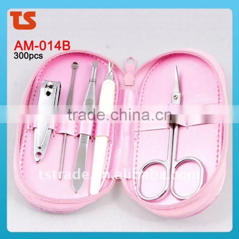 2014 5PC Professional Stainless Steel Nail Manicure Set Tools AM-018B