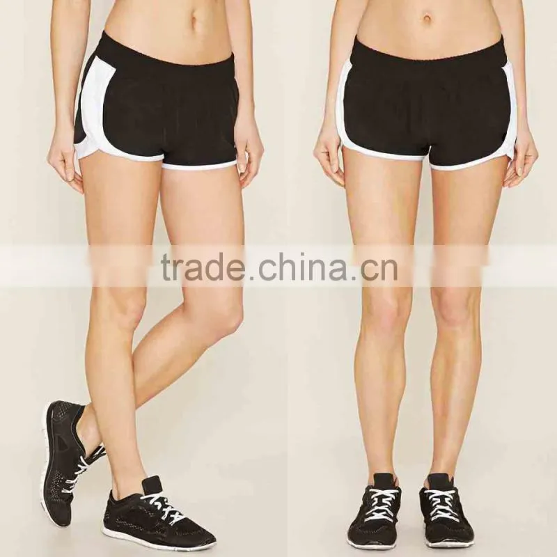 Sexy Shorts for Women Fashion Wholesale Hot Sport Wear Active Contrast-Trimmed Shorts Pants Plain Cotton High Quality