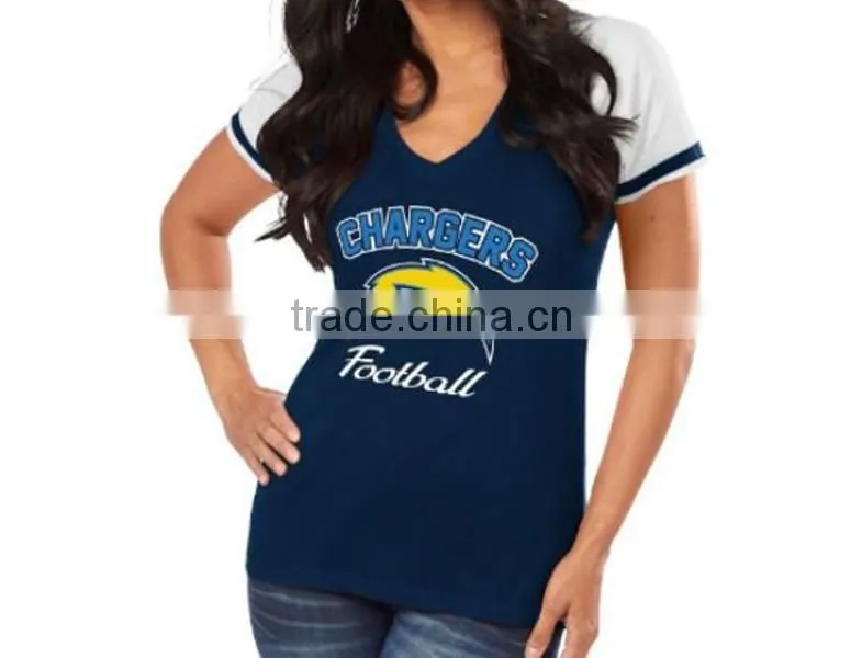 Charges newest desing high quality women casual shirt deep v neck