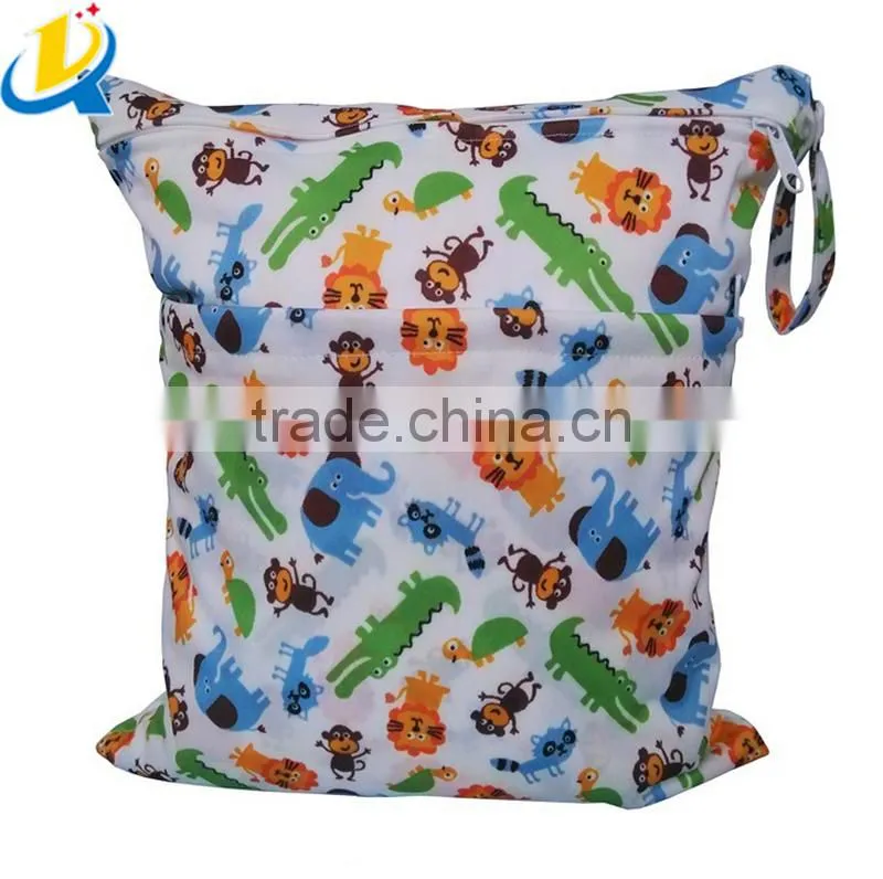 Hot selling popular foldable waterproof cute colorful custom diaper bag