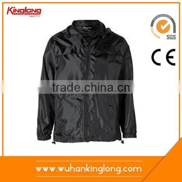 Wholesale plastic foldable rain jacket in high quality