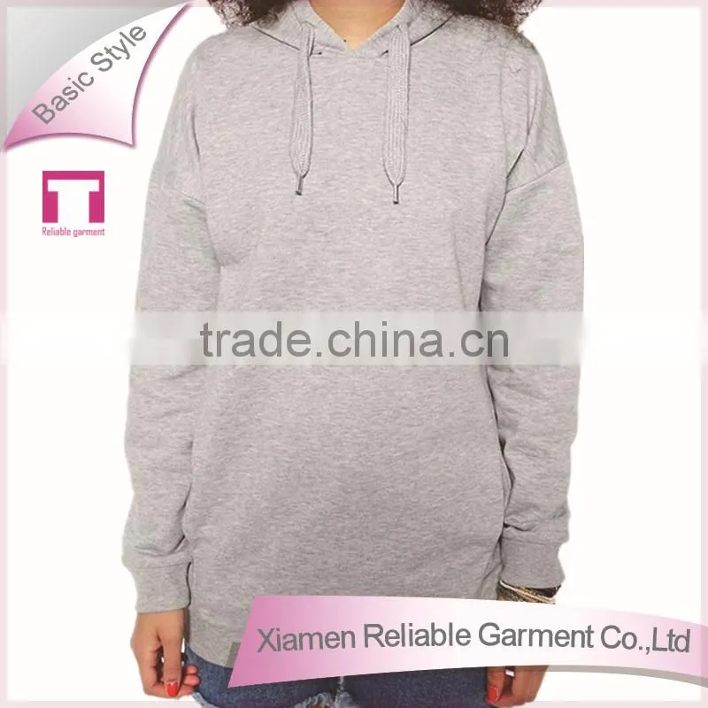 New style round neck women plain long sleeve shirt