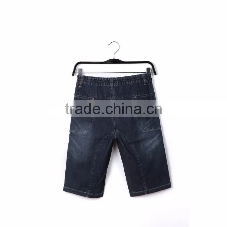 2016 European and American woven boys denim gradient printing pants fashion skinny child jean