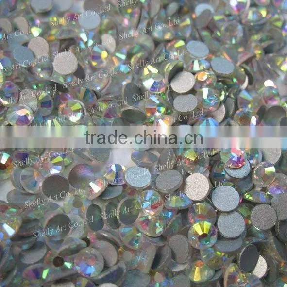 Flatback Non hotfix Rhinestone Machine cut crystal 5mm SS20 Crystal AB beads for dress