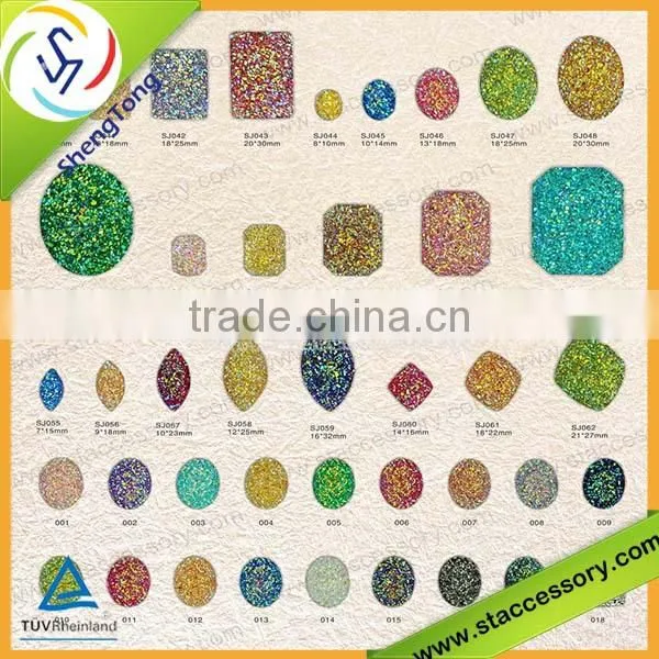 Hot sale wholesale resin glitter stone