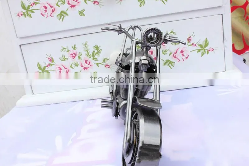 Handmade Metal Motorcycle Model Iron Craft Decoration & Gift New
