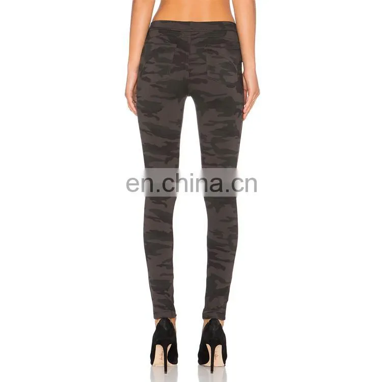 Casual Camo Shorts with Fake Pocket Custom Sublimation Leggings