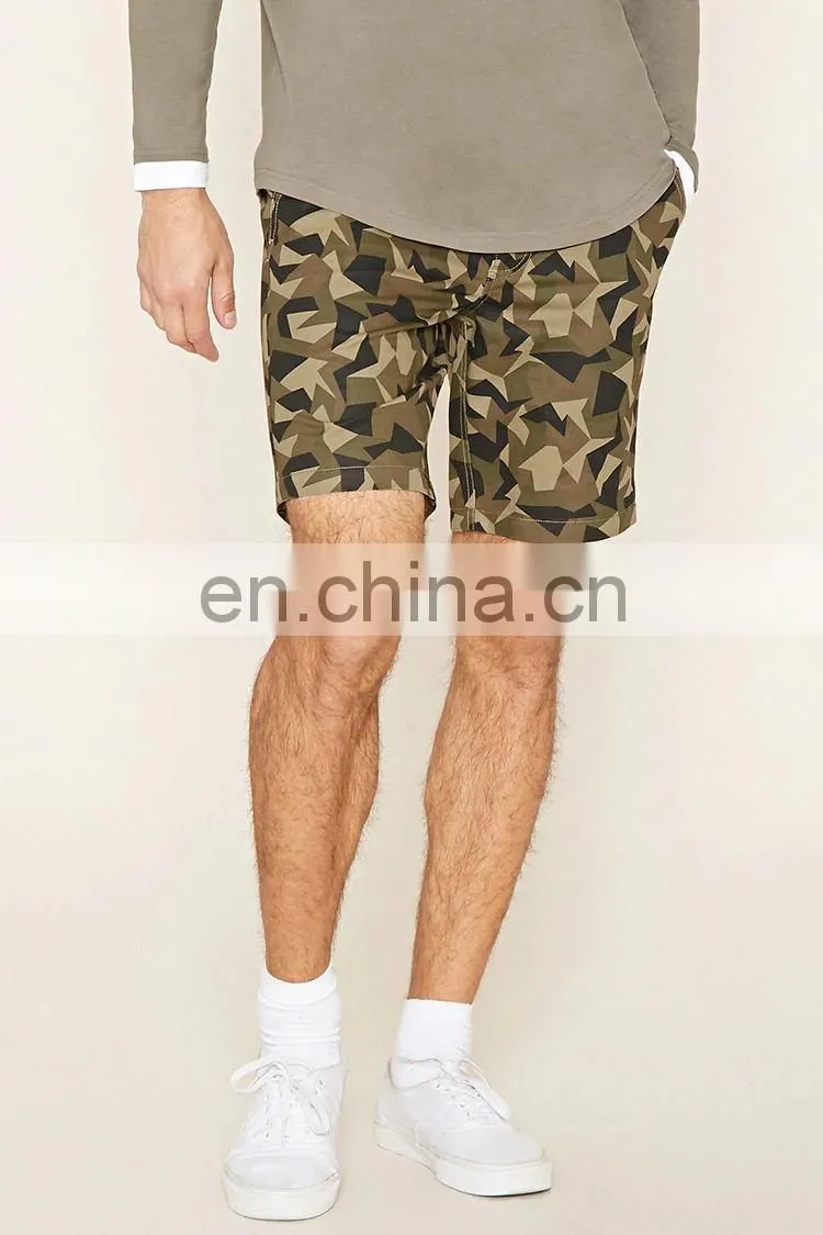 China Wholesale Custom Mens Casual Print Cotton Shorts