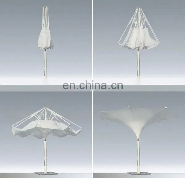 hot sale elegant flower umbrella, LED tulip umbrella for coffe shop