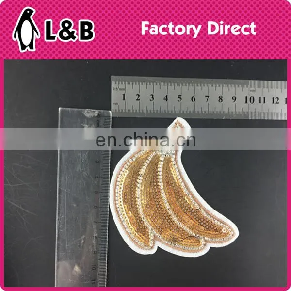 wholesale new design popular fashion sequin patch with beads