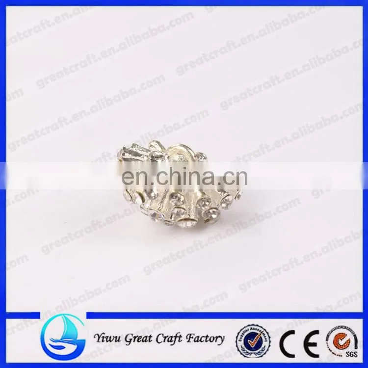 20mm 1 hole besds metal golden button for sewing garment accessories