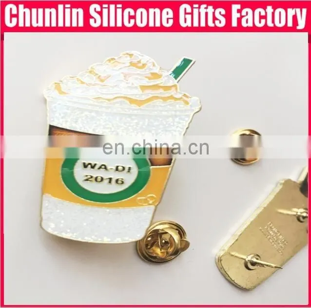 high quality engraved ice drink lapel pin