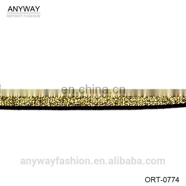 Gold braided leather ornament in bulk