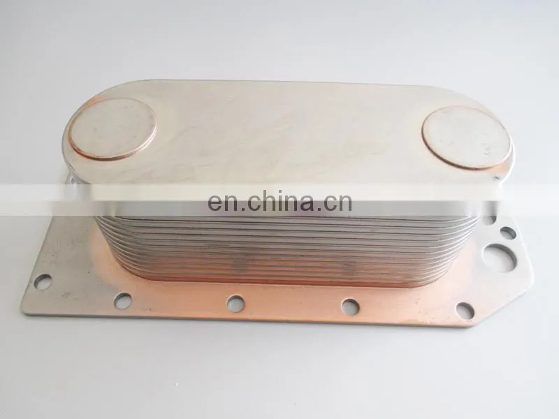 Heavy Duty Truck 6L 6CT Diesel Engine Spare Parts Aluminum Oil Cooler Core 3966365