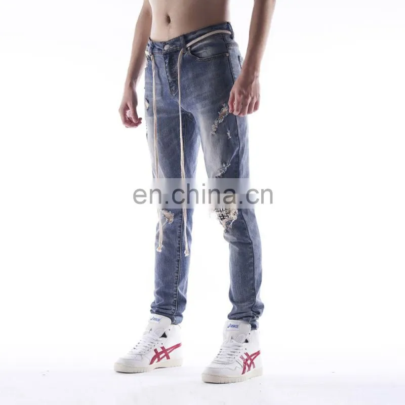 DiZNEW Fashion Hot Seller Jeans Casual Slim Jean Classic Trousers Denim Pants Men