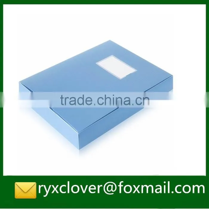 Office business document box A4 size PP plastic velcro fastener box file folder