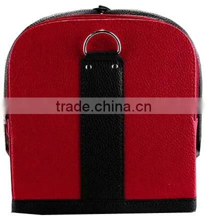 Custom Make Hard Shell Faux Leather makeup storage box,Beauty Vanity Carrying Case,Leather Cosmetic Train case with trays