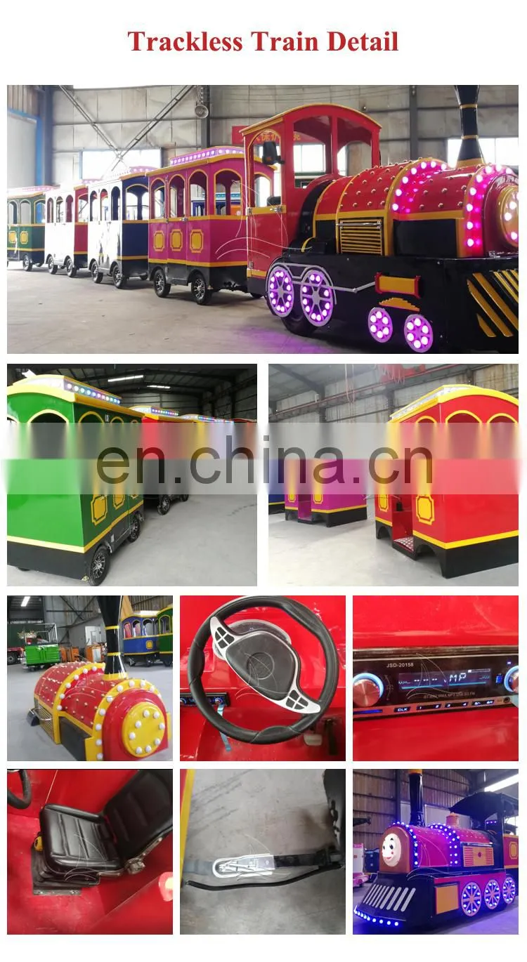 Battery park train trackless road train for sale