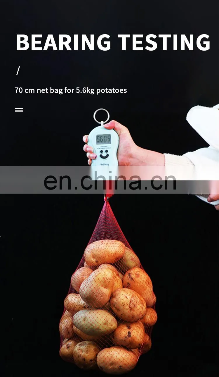 China factory Pack Eggs Potato Protective Colorful Fruit And Vegetable Plastic Sleeve PP Plastic Mesh Net Bag