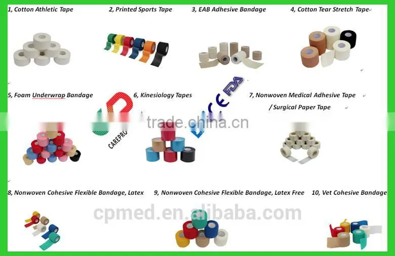 Sports Kinesiology Tape with CE FDA Approved