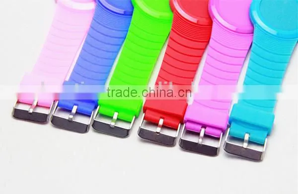 hot sale touch screen digital silicone watch for children