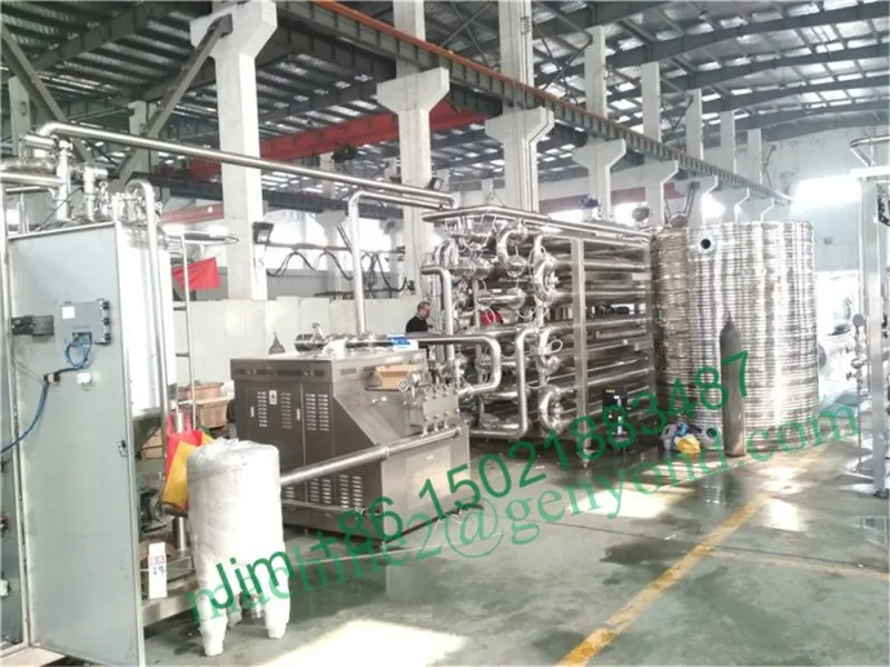 Factory Genyond Plate & Tube Automatic Pasteurization Machine Pasteurizer Equipment for Egg Liquid, Milk, Dairy, Juice, Drinks