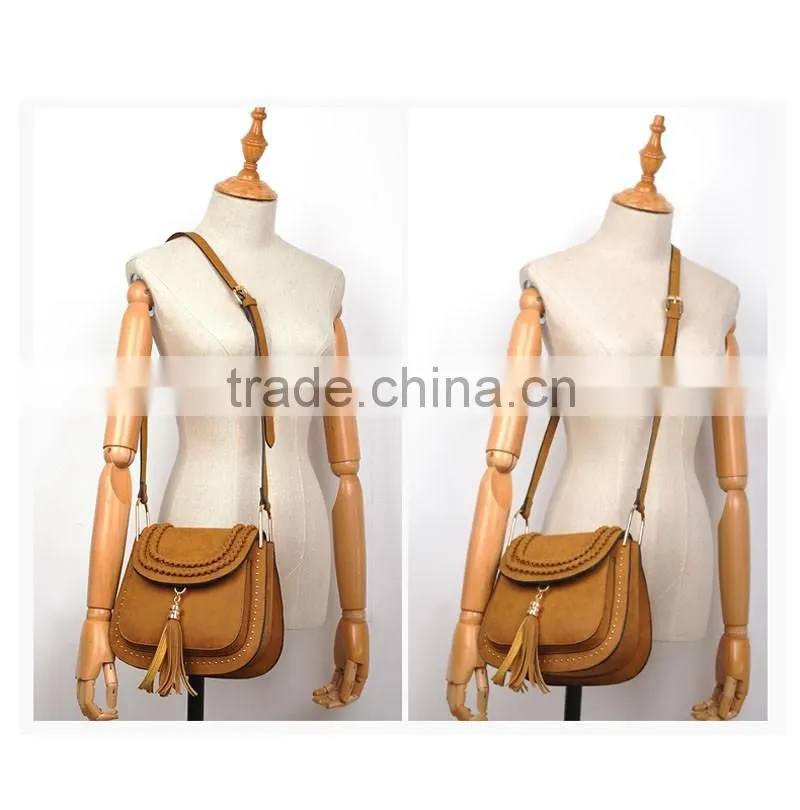 Women Bolsa Feminina Tassel Shoulder Bags Tote Faux Suede Messenger Hobo HandBag Tassel Shoulder Bag