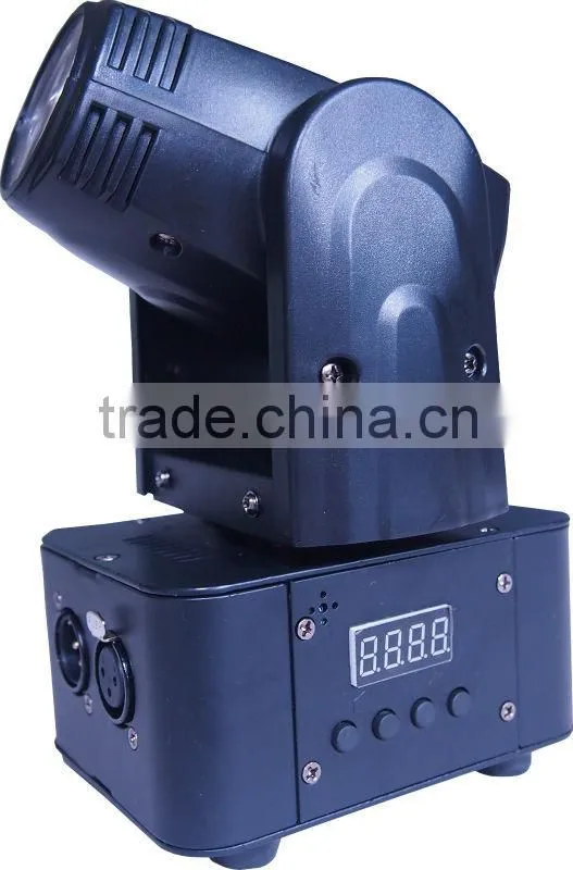 Disco Mini moving head beam light 10W cool white Led Pan:540 degree Tilt:270 degree Power:40W