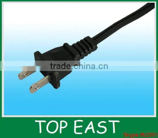 America ac power cord 2 flat pin plug 110v