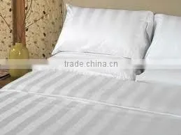 solid color cotton/polyester stripe fabrc for hotel bedding sets