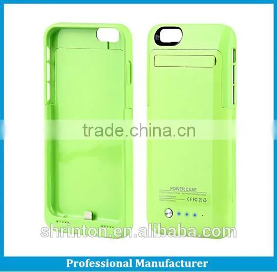 2015 new products, plastic backup battery case 4500mAh 5v rechargeable battery for iphone 5/5S/6 4.7"